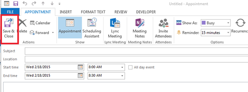 Create Appointments and Meetings in the Outlook Calendar – Florida Gulf ...