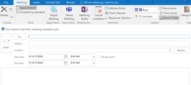 outlook 2016 for mac move appointments from one calendar