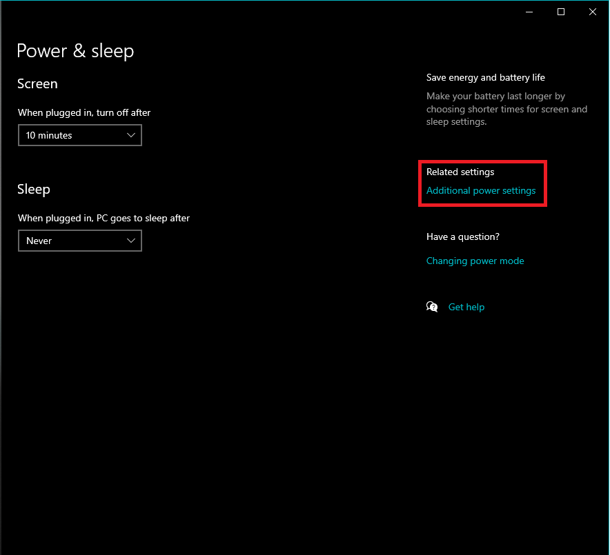 Modify Sleep Settings for Windows 10 Florida Gulf Coast University ITS