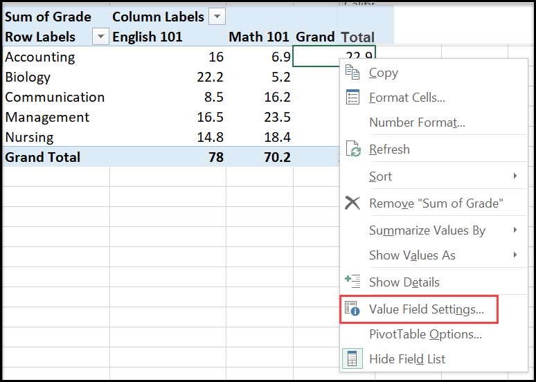 Excel Pivot Tables & Charts Florida Gulf Coast University ITS